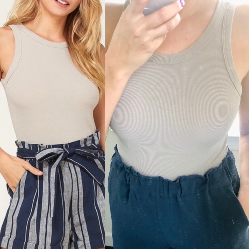Ribbed Racerback Tank